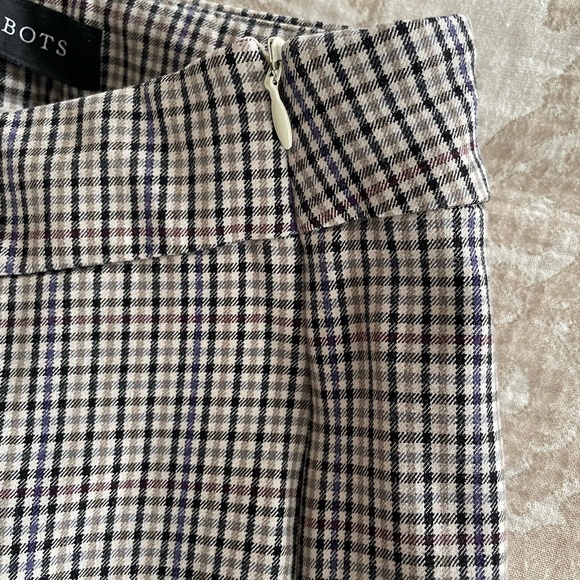 Talbots Women’s Black, Light Taupe, Indigo, White Checkered Casual Pants - Picture 6 of 8